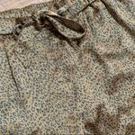 Joie  Womens Gold Leopard Print Crop Jogger Pants Photo 6
