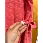 Eileen Fisher Women’s Lagenlo Hi Low Scoop Neck Coral Sweater Small Petite Photo 2