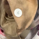 Lululemon Scoop Neck Tank Top Sz 6 Blurred Blossoms Floral Gray White Racerback Photo 4