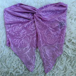 SheIn Pink Lace Tube Top Photo 0