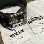 NWT!  Camouflage Belt with Moschino Branded Gunmetal Buckle Photo 4