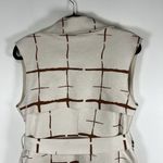 Bellivera Faux Suede‎ Sleeveless Jacket With Belt NWT Womens Size XS Brown Photo 8