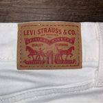 Levi's White Mid Rise Mid-Length Cuffed Denim Jean Shorts Size 31 Photo 7