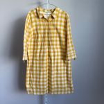 Boden USA Boden Women's Gingham Checkered Dress Shirt Dress Size UK16 US12 Yellow White Photo 1