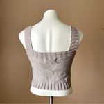 Kendall + Kylie | Gray Knit Cropped Tank Top Sz S Photo 2