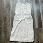 JNBY by Tillmann Lauterbach Designer Dress Sleeveless Button Down Raw Edge L Tan Size L Photo 12