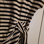 Striped Black and White Mini Dress Size XS Photo 3