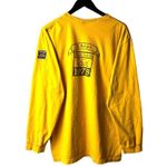 CHAPS Vintage Ralph Lauren T Shirt Yellow Large L Patch Graphic Tee 100% Cotton Photo 2