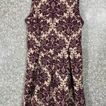 Charming Charlie  Burgundy Tapestry Fit & Flare Dress - Size Medium - Sleeveless Photo 0