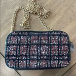 EXPRESS Tweed Crossbody Bag with Gold Chain Photo 1
