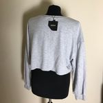 SheIn Gray Cropped Sweatshirt NWT Photo 2