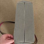 Kate Spade  Cream and Black Striped Canvas Tote Photo 11