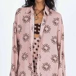 Princess Polly PRINCESS‎ POLLY Freda Shirt Pink Women’s SIZE 4 new boho coastal sun Photo 0