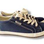 Taos Star Burst Navy Blue Canvas Lace Photo 0