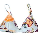 Triangl Light Blue Orange Purple Multicolor Lightly Padded Bikini Top Size Small Photo 0