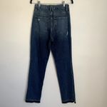 Good American NEW  Good Boy Double Slit Jeans in Blue404 Photo 5