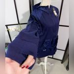 Under Armour NWT WOMEN LOOSE CROSS TOWN ANORAK NAVY JACKET WINDBREAKER COAT top Photo 2