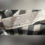 ZARA Basics Gingham Bell Sleeve Mini Dress Black White Size XSmall Photo 4