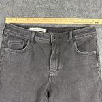 Pilcro and The Letterpress Jeans Womens 32x26.5 Black High Rise Flare Fray Hem Photo 10