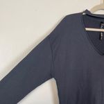 Victoria's Secret Victoria Secret Sport Woman's M Gray‎ Cut Out Neck Oversized Tunic Sweatshirt Photo 3