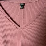 Wild Fable Women's Long Sleeve Cozy Rib T-Shirt Raw Hem Pink Size XXL Photo 8