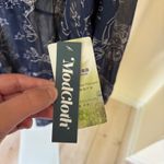 Modcloth  NWT Sheer Blue Constellation Print Babydoll Dress Size L Photo 4