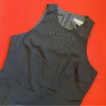 Vintage 90’s Black Embellished Sleeveless Dress Size 6 Photo 1