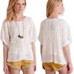 Meadow Rue Anthropology White Crochet‎ Top Size XS/S EUC Photo 1