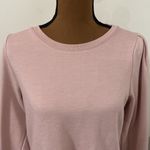 Banana Republic Factory fleece lined smocked sweatshirt dusty pale pink size S Photo 4