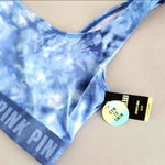 Victoria's Secret NWT!  Pink Gym Ultimate Sport Bra Tie Dye Blue Photo 2