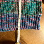 Gap  Womens Shaker Stitch Knit Pocket Sweater Rainbow Multi Color Kidcore M Photo 6