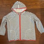 Talbots Size 2X Full Zip Up Hoodie White Black Stripes Pockets Casual Comfort Photo 9