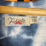 Faherty Delphina Sunwashed Tank Midi Dress Organic Cotton Tie Dye Size Small Blue Photo 4