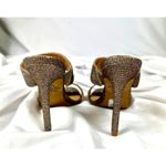 EXPRESS Shimmery Slip On Open Toe Pump Bronze/Silver 7 Photo 7