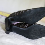 Brighton Rubens Bronze Patent Croc Leather Mules 10 Photo 5