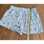 Beauty Sleep Social Dog Print Short Sleeve Notch Collar Pajama Shirt and Pajama Blue Photo 9