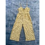 J for Justify Yellow Daisy Wide Leg Cropped Jumpsuit Junior's Medium Photo 1