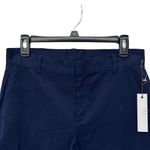 Crosby‎ Flat Front Straight Leg Pant, Womens Size 4 Navy Blue Chino Pants Photo 1