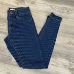 91 Cotton On Blue & White Striped Mid Rise Jeggings Size 2 Photo 4