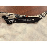 ZARA  Medium Floral Boho Textured Dress w. key hole and cut outs on neckline Photo 12