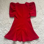 Likely Alia Dress Fit & Flare Puff Sleeve Mini in Scarlet Red Sz 8 NWT New Photo 3
