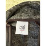 CAbi ‎ Women's Plaid Wide Leg Pants Size 6 Gray Textured High Rise Dress Pants Photo 4