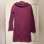 Wooden Ships Purple Cowl Neck Knit Sweater Dress Size S/M Photo 2