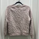 prAna  Carin Floral Pink Quilted Pullover Sweatshirt Sz S Photo 5