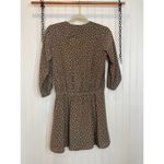 Uniqlo  Womens Dress Brown & White Polka Dot Ruffle V-Neck Casual Mini Size XS Photo 1