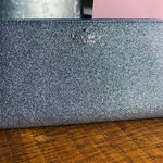 Kate Spade New York Continental Glitter Double Zip Wallet Saffiano PVC NWT Photo 0