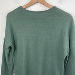 belle du jour  Green Cropped Long Sleeve fuzzy sweater size Small Photo 5