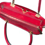 Shoe room brand beautiful red chevron skin print satchel! Photo 4