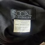 Social Bridesmaids Black Sleeveless Ruched Dress 16 Photo 7