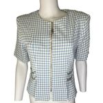 Betsy’s Things 1990”s Vintage Gem light blue Gingham print​​​​​ White Size M Photo 3